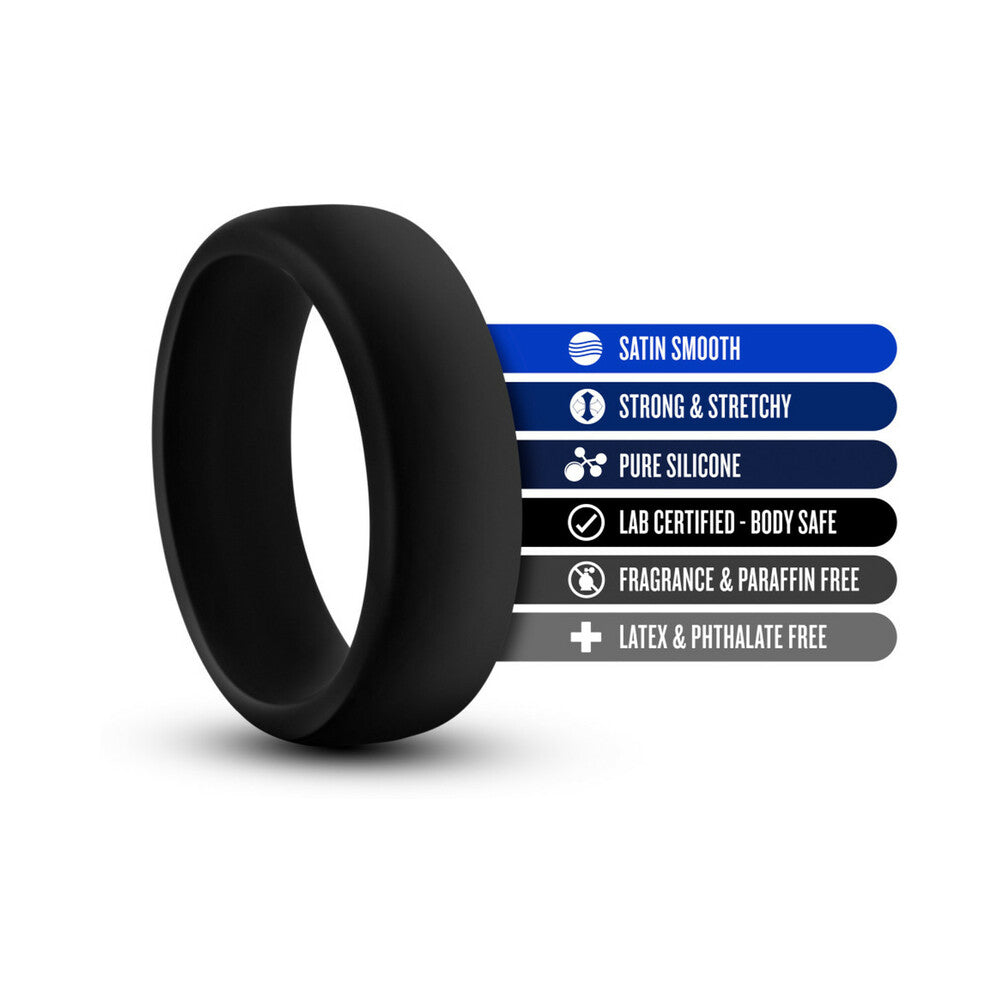 Blush Performance Silicone Go Pro Cock Ring - Black