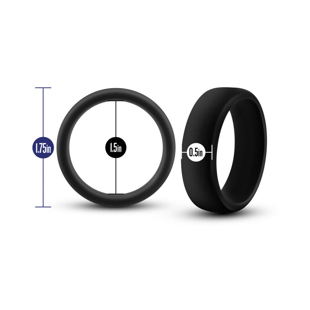 Blush Performance Silicone Go Pro Cock Ring - Black