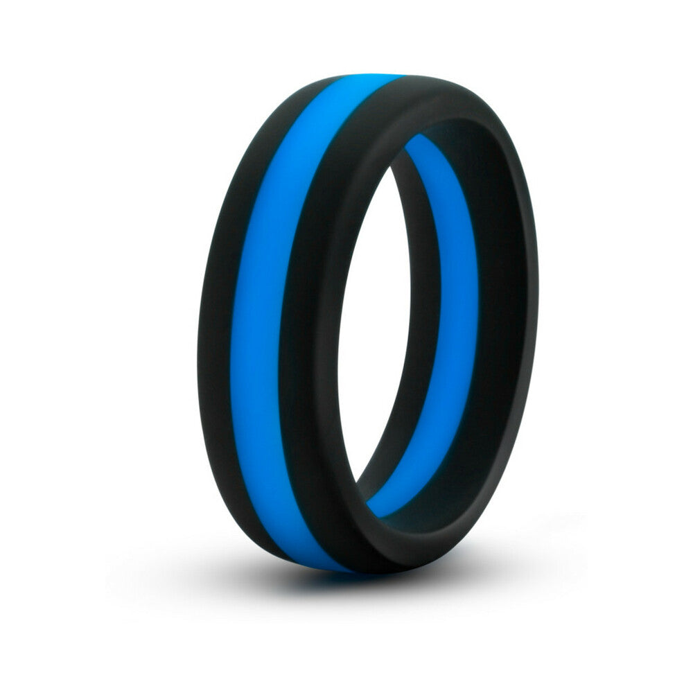 Performance Silicone Go Pro Cock Ring-Black/Indigo