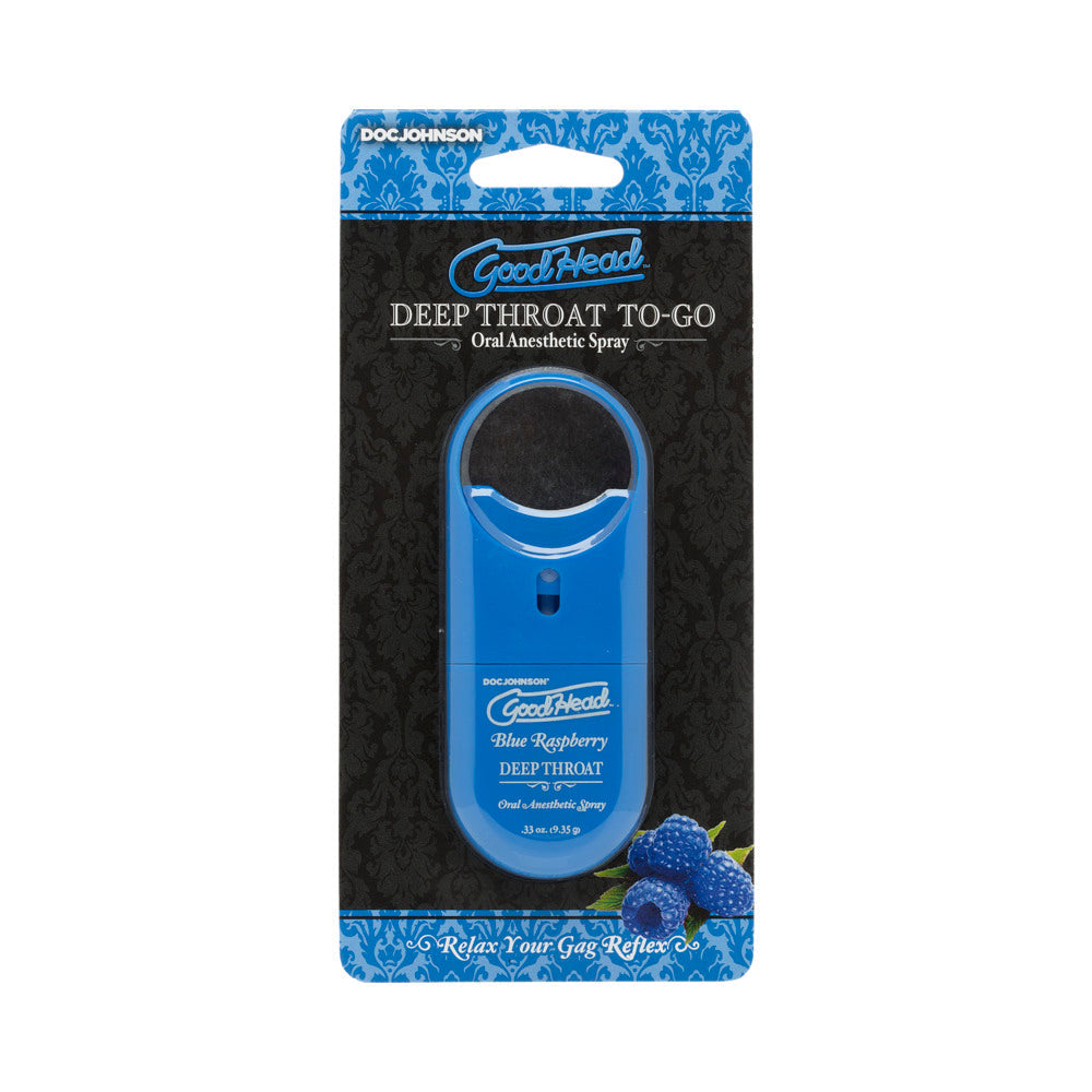 GoodHead Deep Throat Spray To-Go-Blue Raspberry 0.33oz