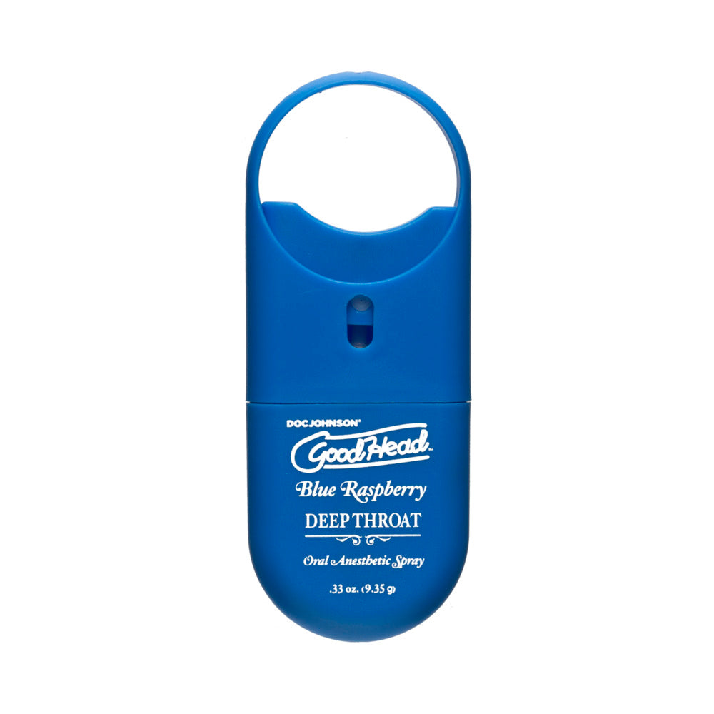 GoodHead Deep Throat Spray To-Go-Blue Raspberry 0.33oz