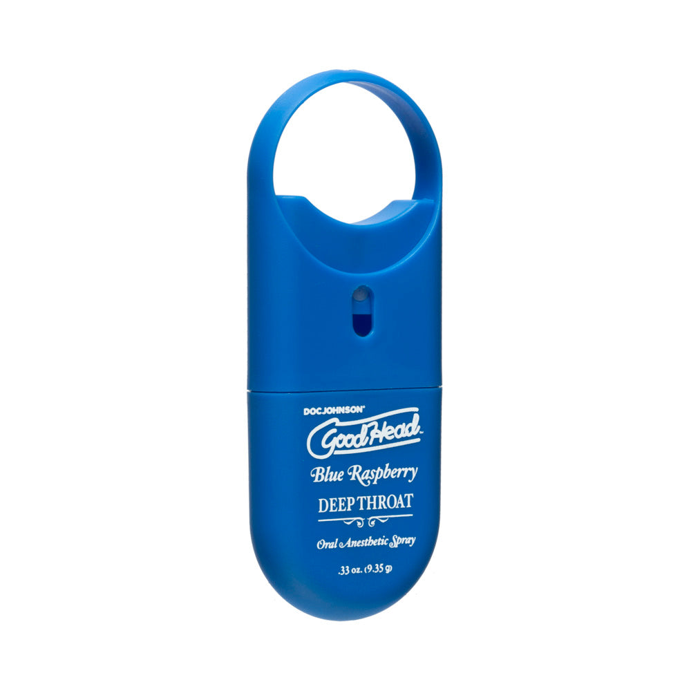 GoodHead Deep Throat Spray To-Go-Blue Raspberry 0.33oz