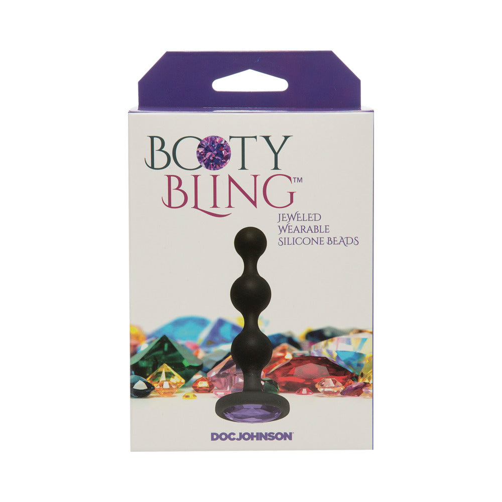 Booty Bling Wearable Silicone Beads-Purple