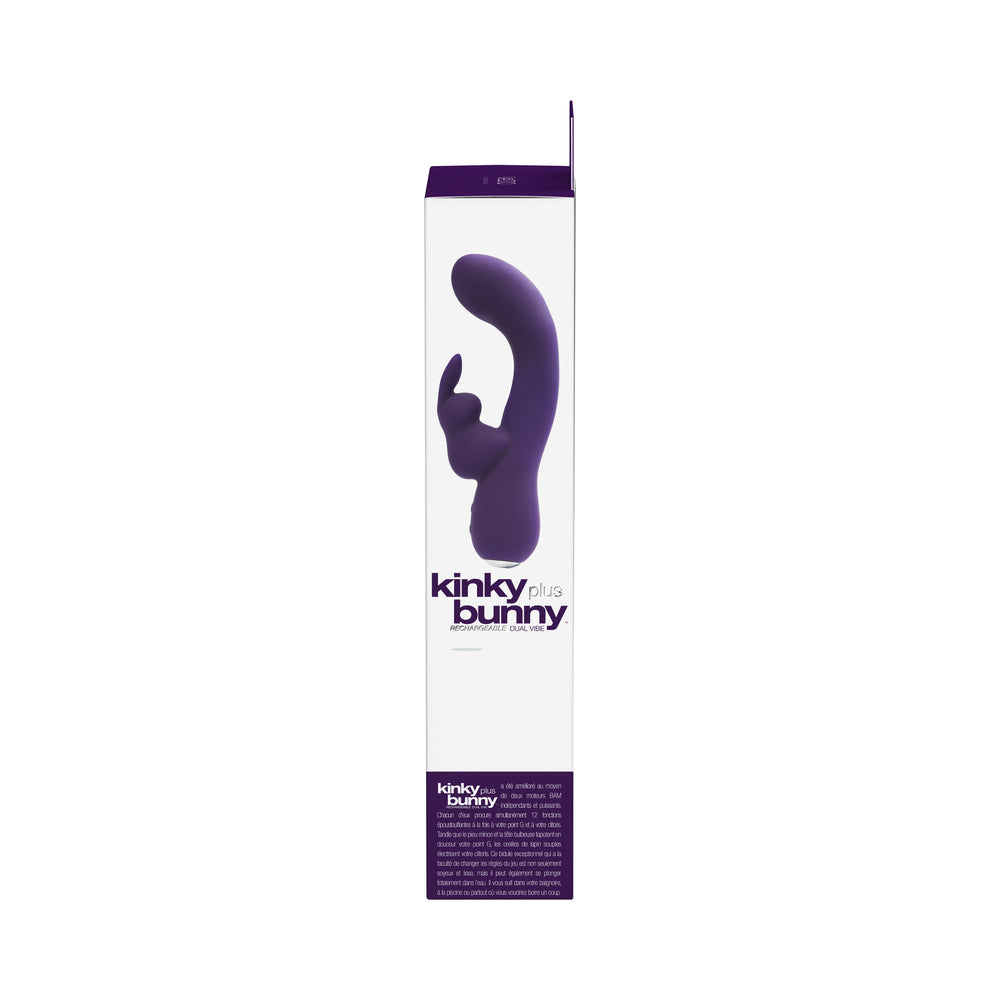 VeDO Kinky Bunny Plus Rechargeable Dual Vibe - Deep Purple