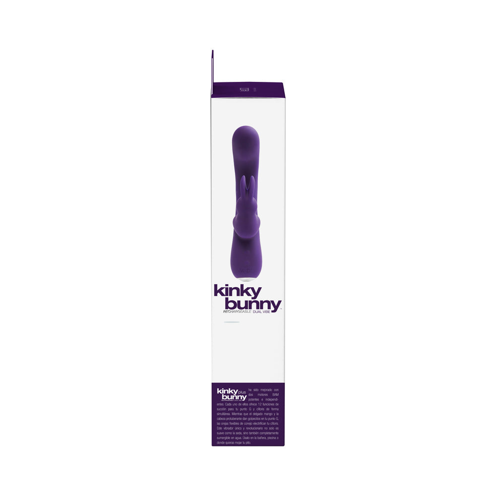 VeDO Kinky Bunny Plus Rechargeable Dual Vibe - Deep Purple