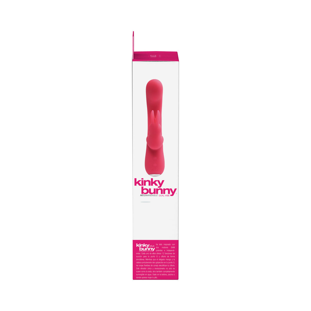 VeDO Kinky Bunny Plus Rechargeable Dual Vibe - Foxy Pink