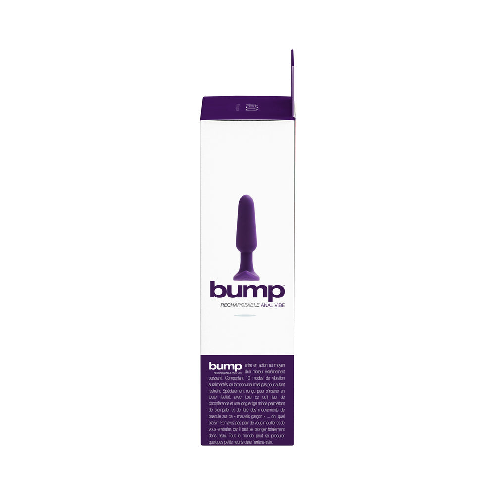 VeDO Bump Rechargeable Anal Vibe - Deep Purple