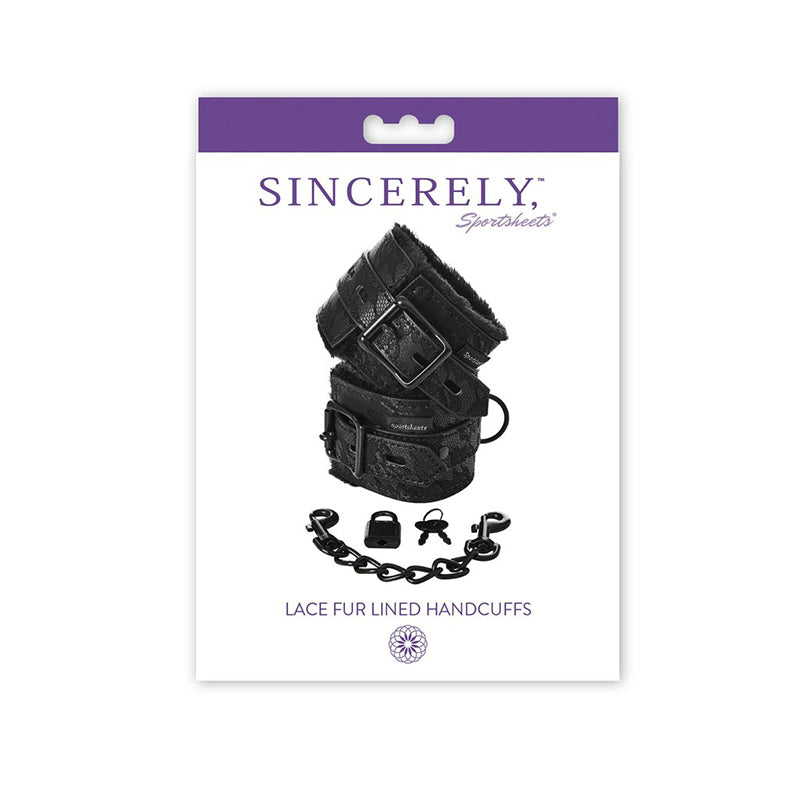Sincerely Lace Fur Lined Handcuffs