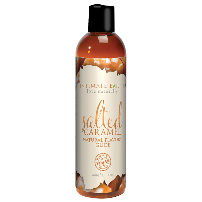Intimate Earth Natural Flavors Glide - 60 ml Salted Caramel