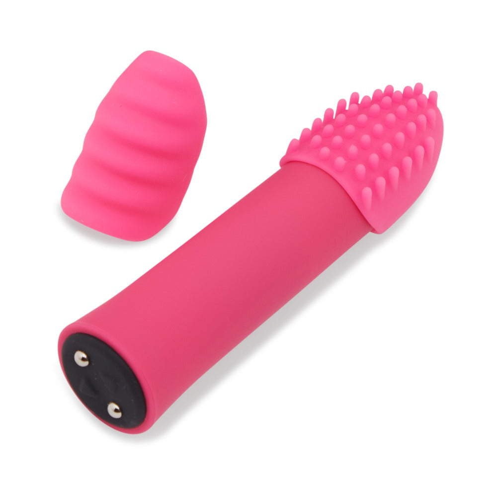Nu Sensuelle Point Plus 20 Function Bullet & Sleeves-Pink