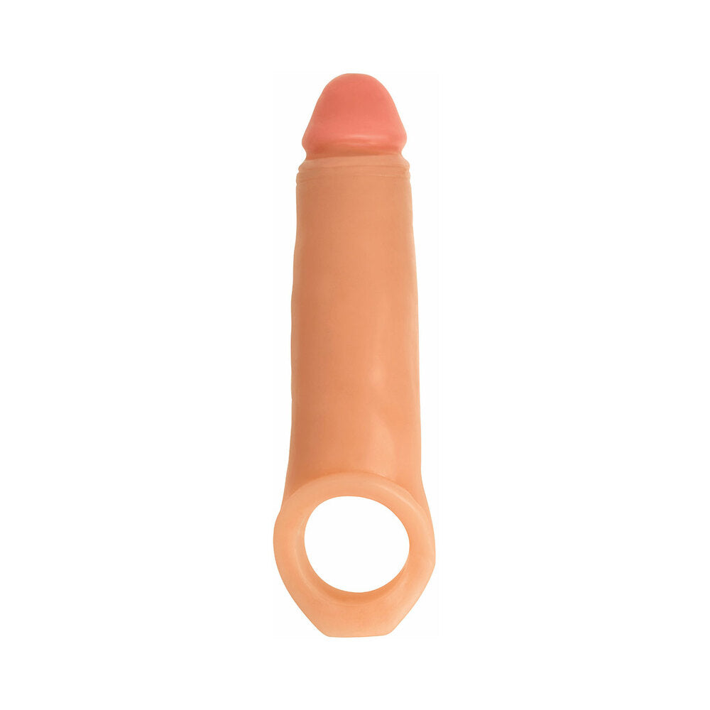 Curve Toys Jock Enhancer 2" Extender w/Ball Strap - Vanilla