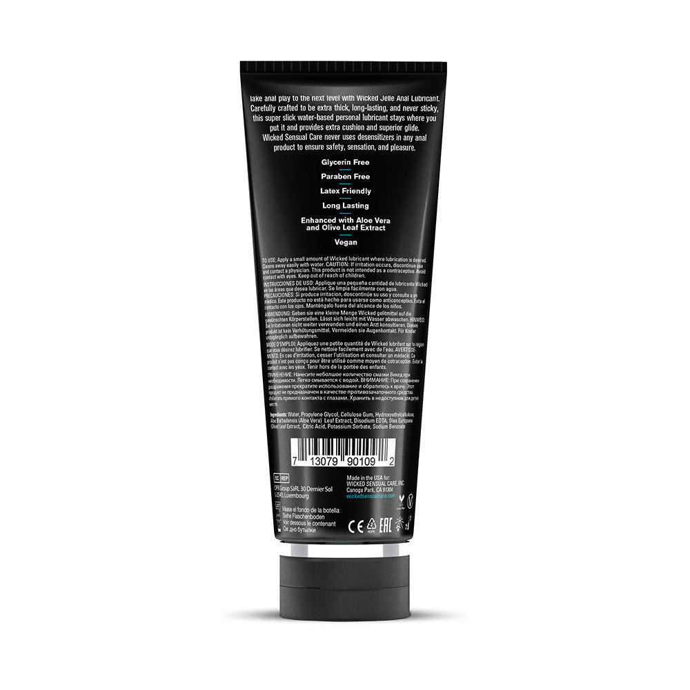Wicked Sensual Care Jelle Waterbased Anal Lubricant 8oz