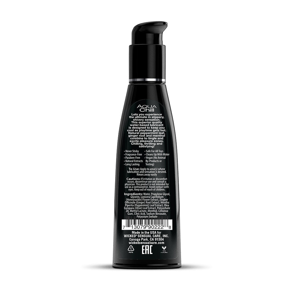 Wicked Sensual Care Aqua Chill Waterbased Cooling Sensation 4oz