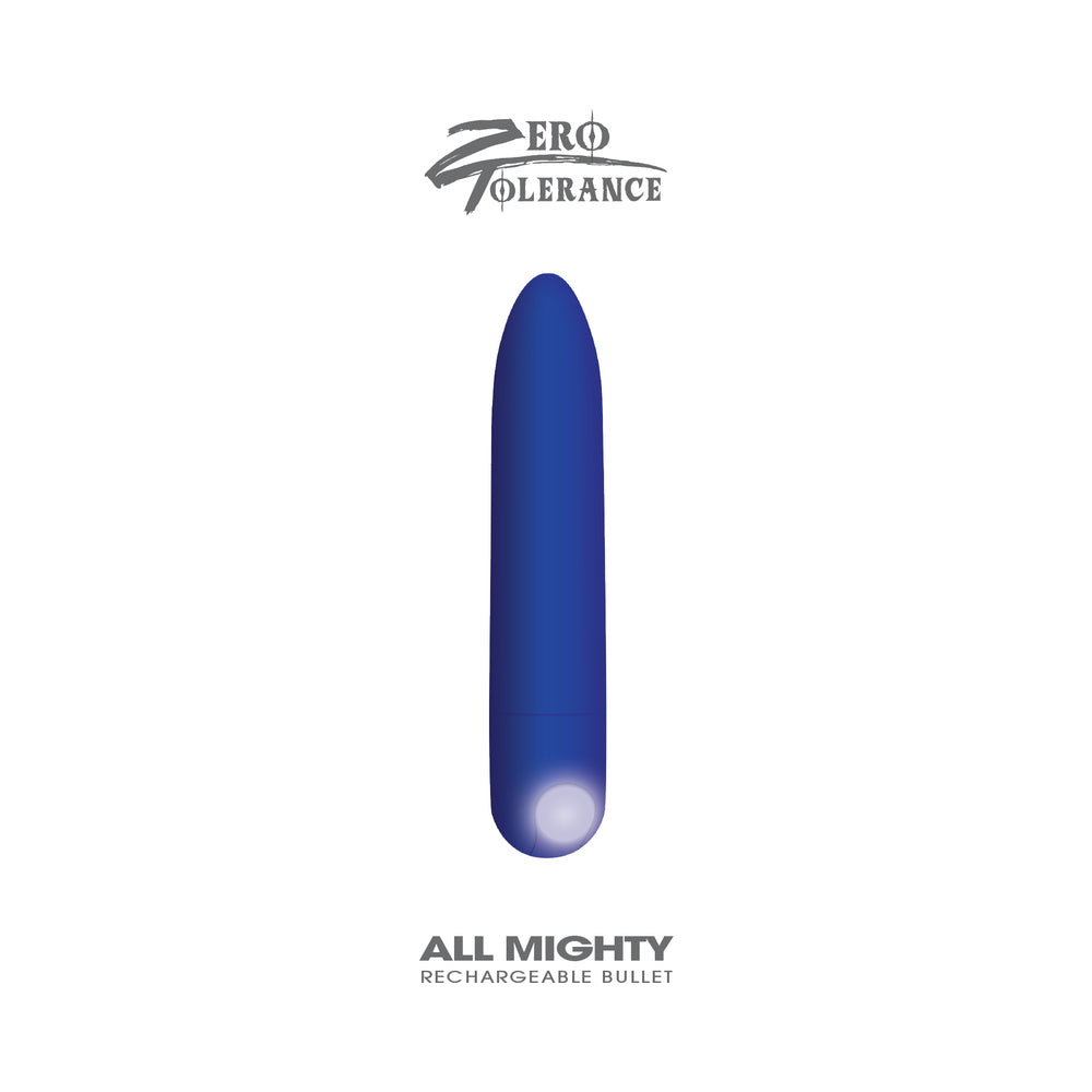 Zero Tolerance All Mighty Rechargeable Bullet - Blue