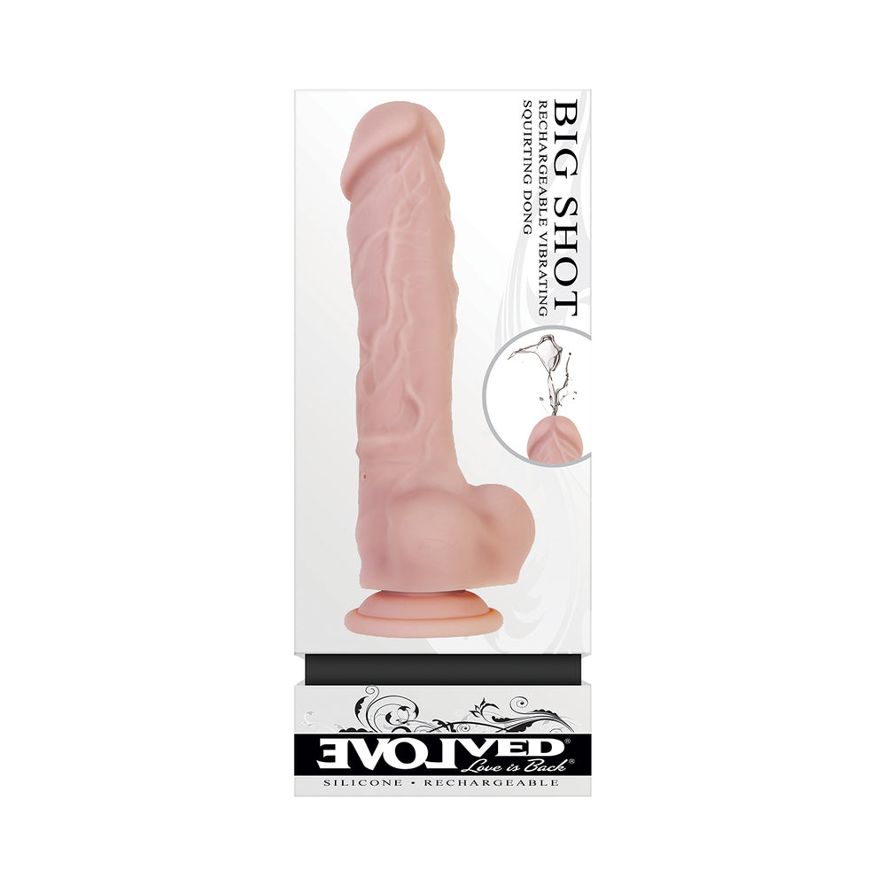 Evolved Big Shot Rechargeable Squirting Dong-Flesh 8"