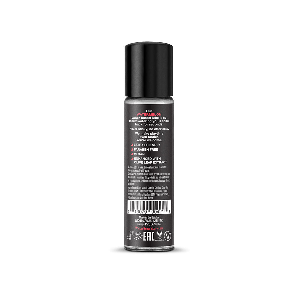 Wicked Sensual Care Aqua Water Based Lubricant - 1 oz Watermelon