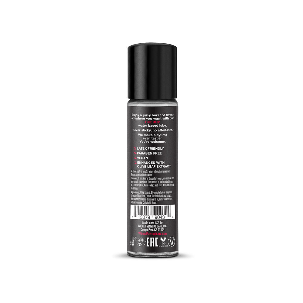 Wicked Sensual Care Aqua Water Based Lubricant - 1 oz Cherry