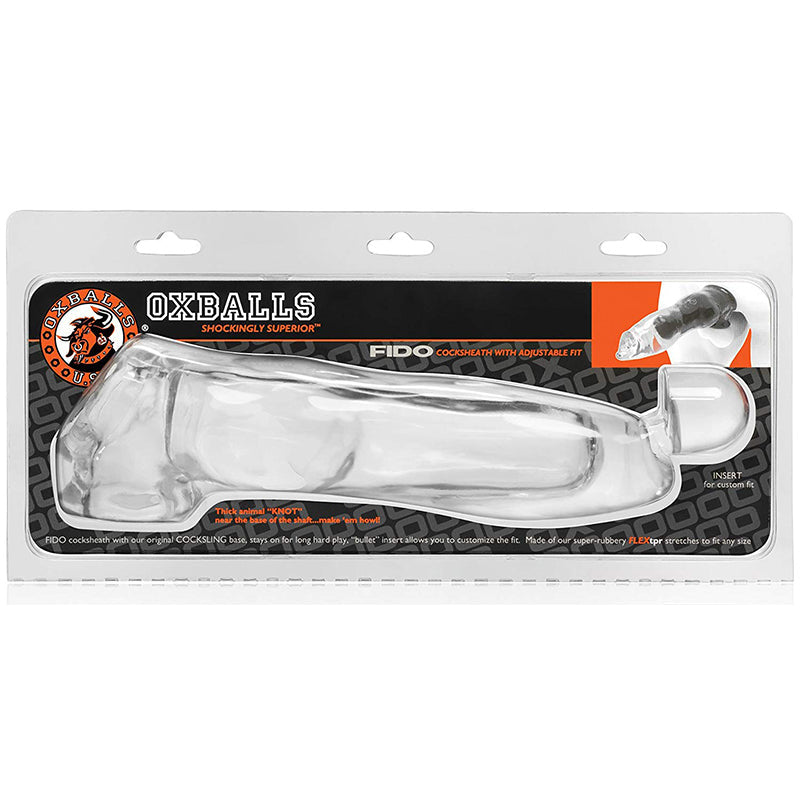 Oxballs Fido Beast Cock Sheath - Clear