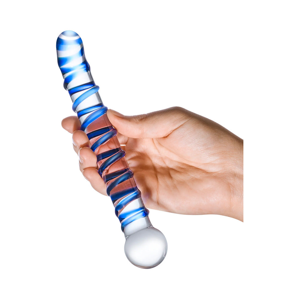 Glas Mr. Swirly 6.5" G-Spot Glass Dildo