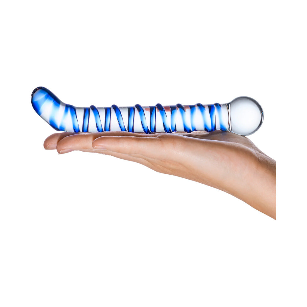 Glas Mr. Swirly 6.5" G-Spot Glass Dildo