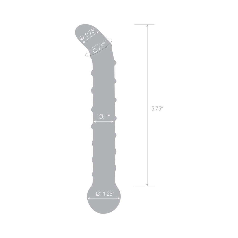 Glas Mr. Swirly 6.5" G-Spot Glass Dildo