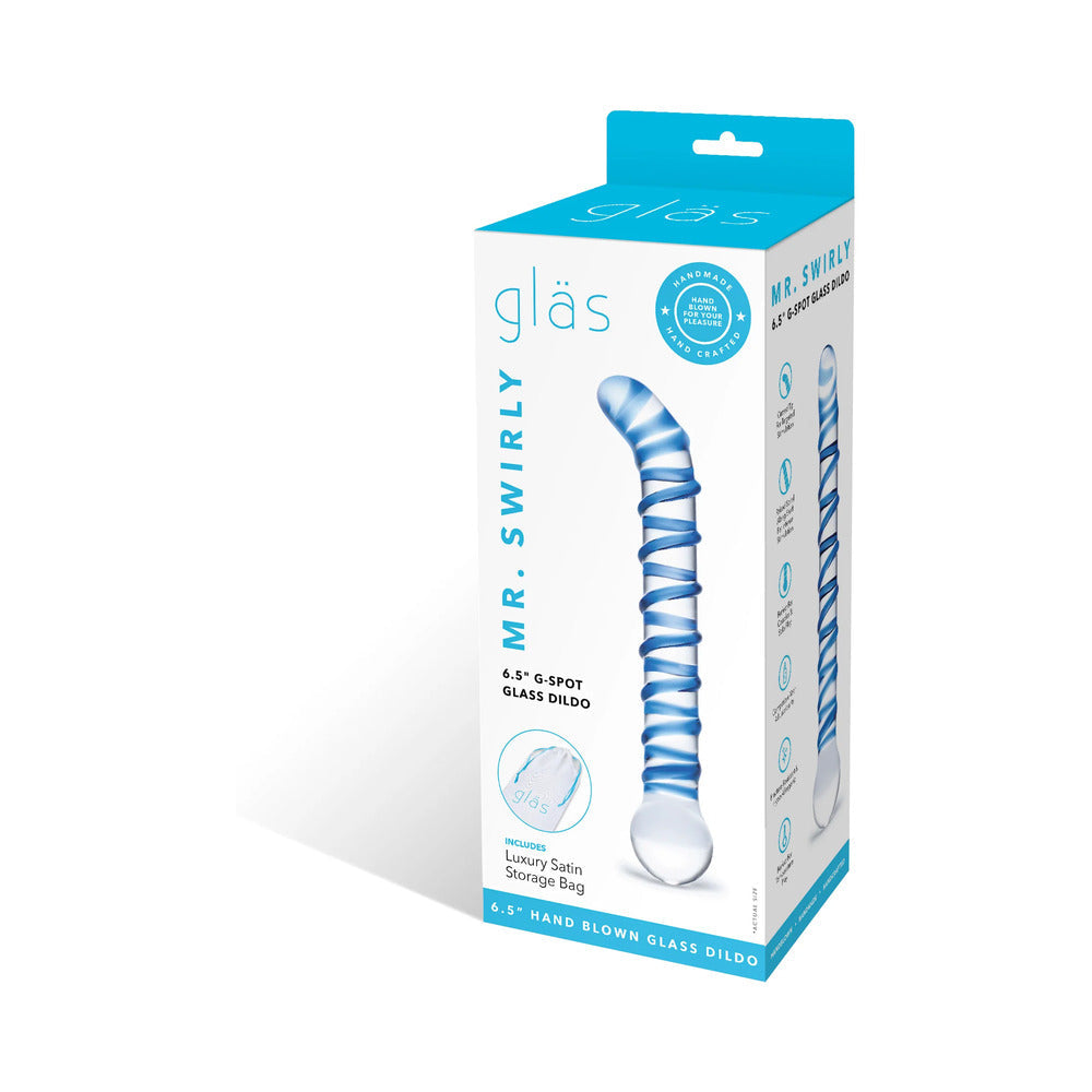 Glas Mr. Swirly 6.5" G-Spot Glass Dildo
