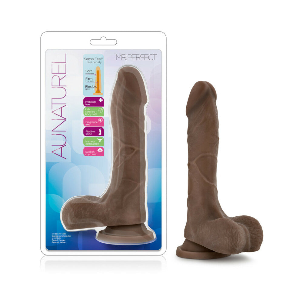 Au Naturel Mister Perfect-Chocolate 8.5"