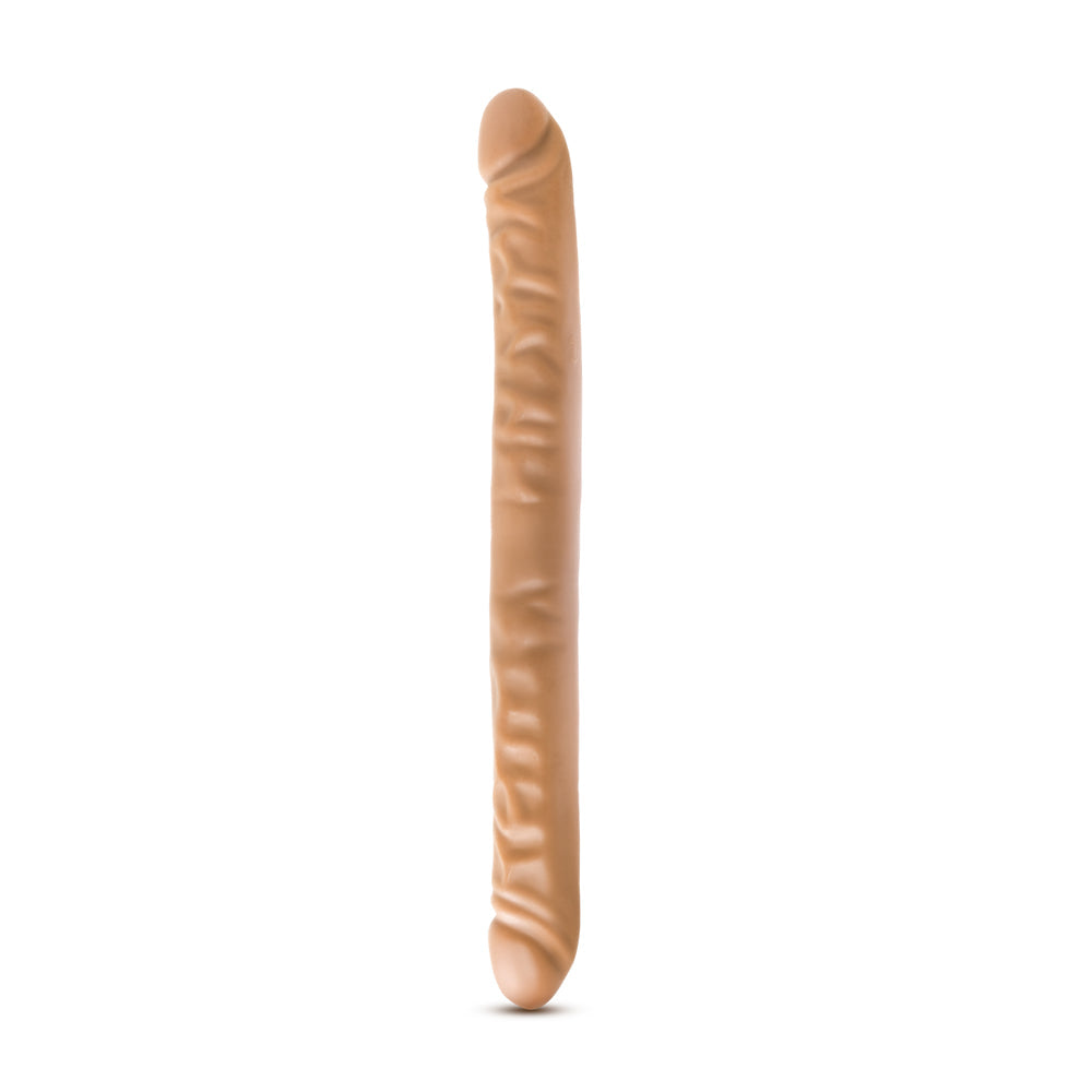 Blush Dr. Skin 18" Double Dildo - Mocha
