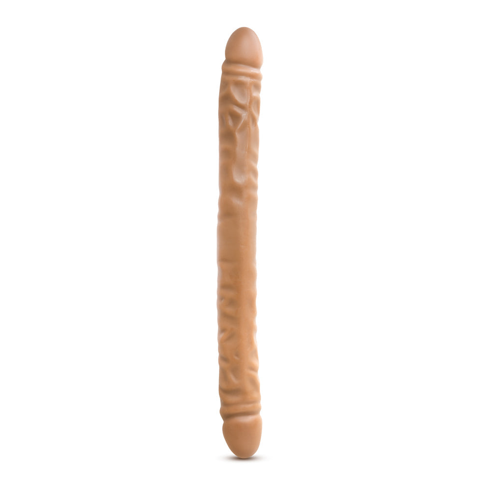 Blush Dr. Skin 18" Double Dildo - Mocha