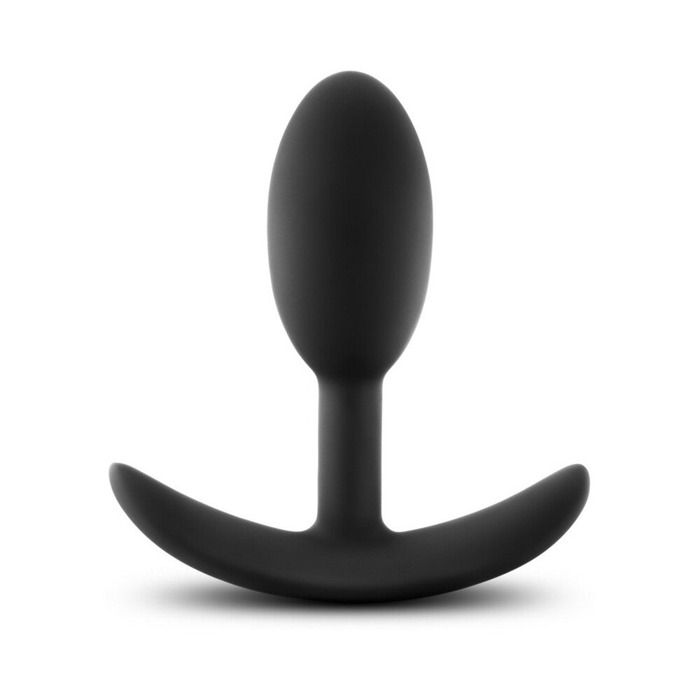 Blush Luxe Wearable Vibra Slim Plug Small - Black