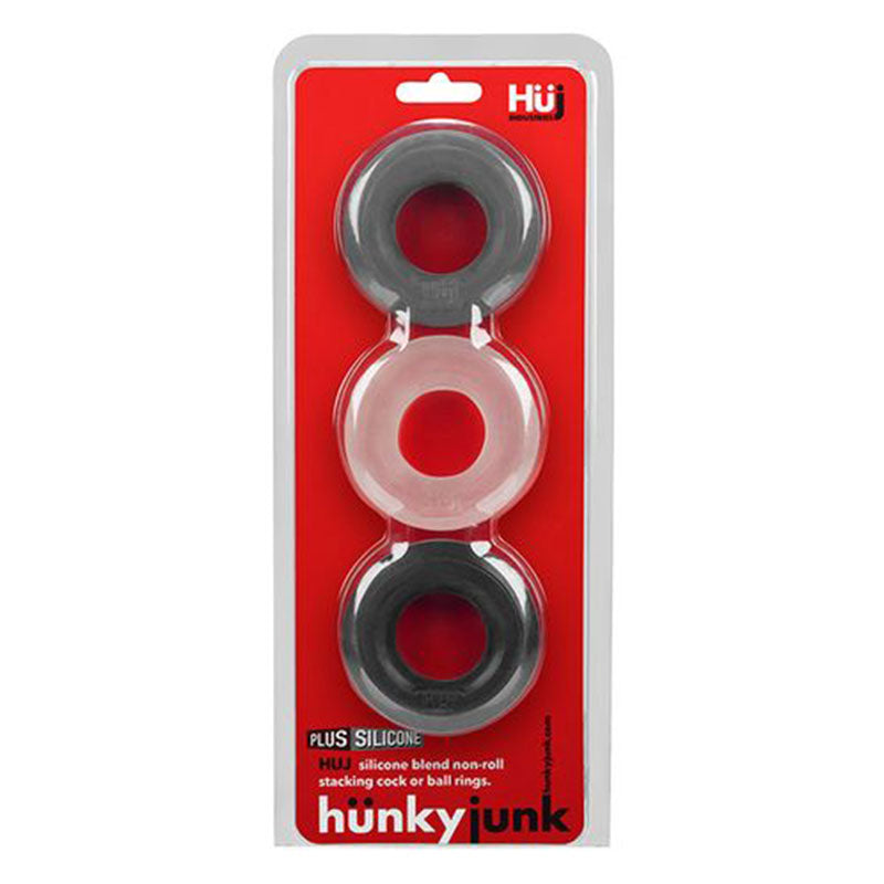 Hunky Junk C-Ring Multi Pack - Asst. Colors Pack of 3