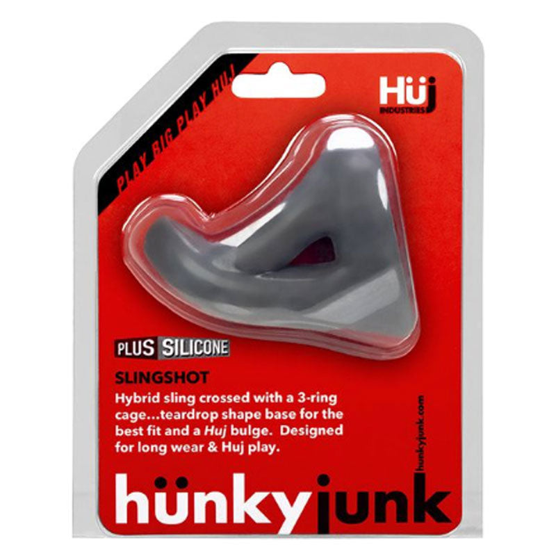 Hunky Junk Slingshot 3 Ring Teardrop - Stone