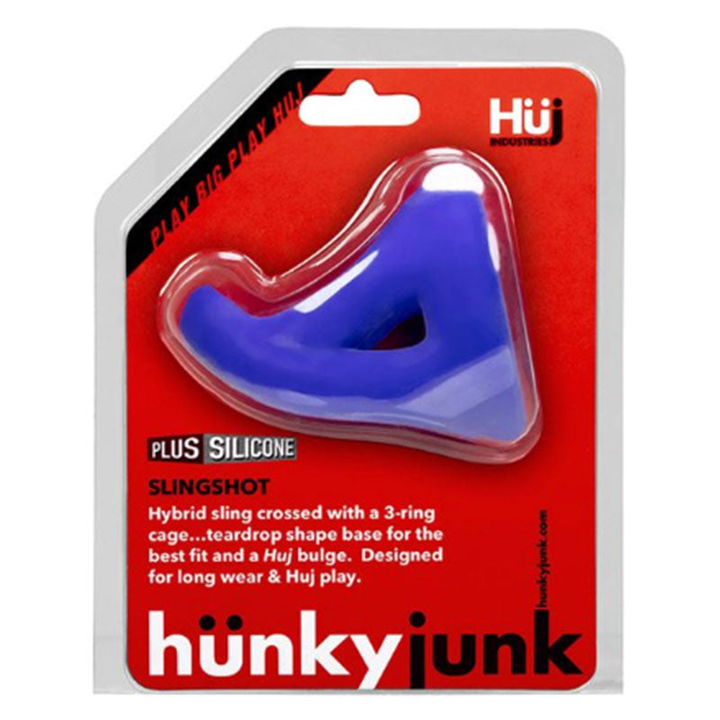Hunky Junk Slingshot 3 Ring Teardrop - Cobalt