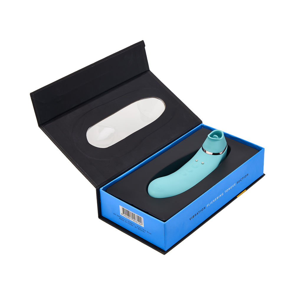 Nu Sensuelle Trinitii 3-in-1 Suction Tongue-Electric Blue
