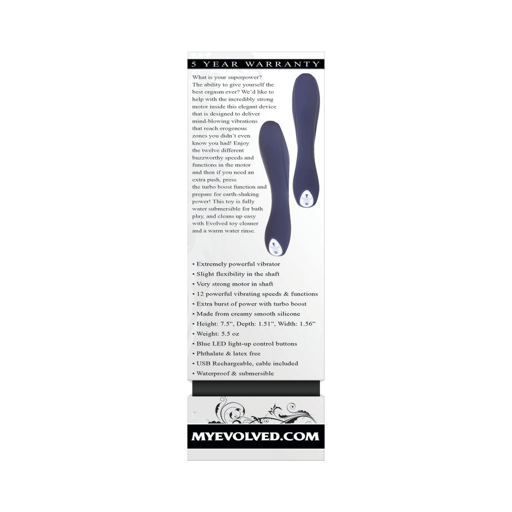Evolved Coming Strong Vibrator - Blue