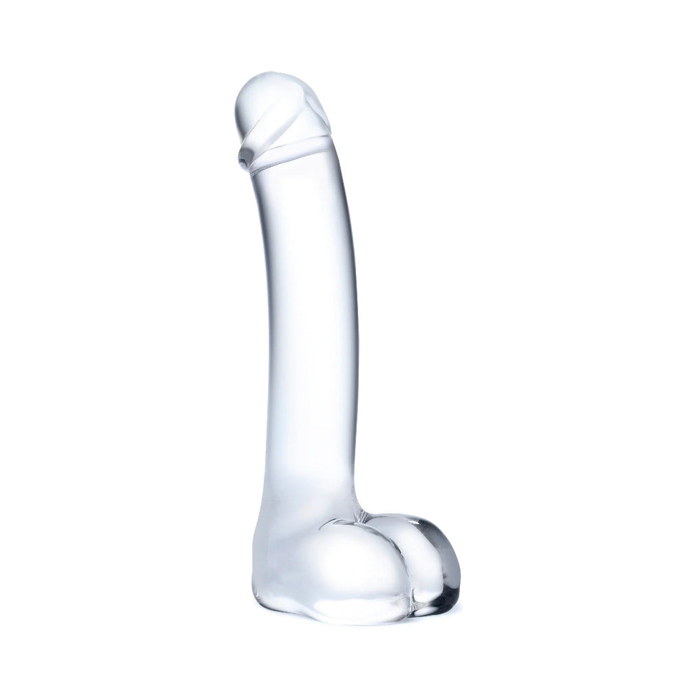 Glas 7" Realistic Curved Glass G-Spot Dildo