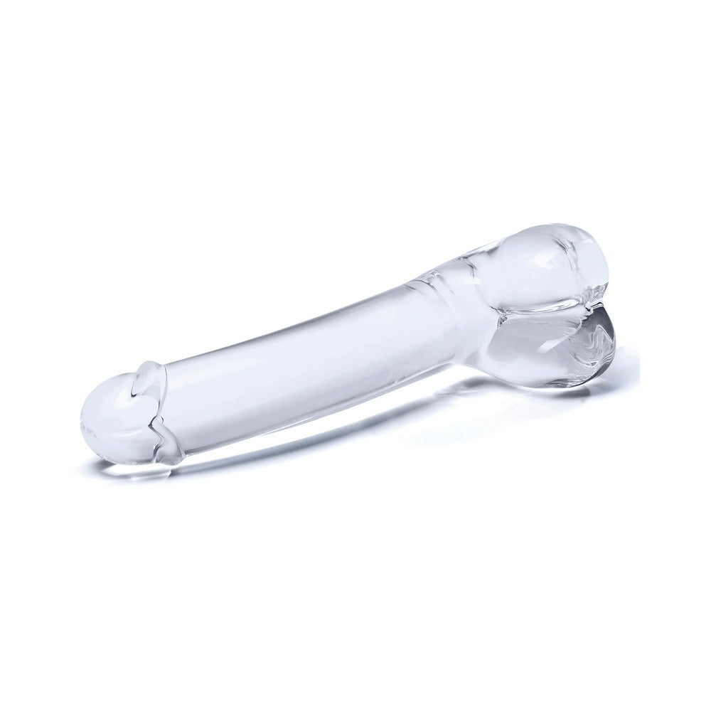 Glas 7" Realistic Curved Glass G-Spot Dildo