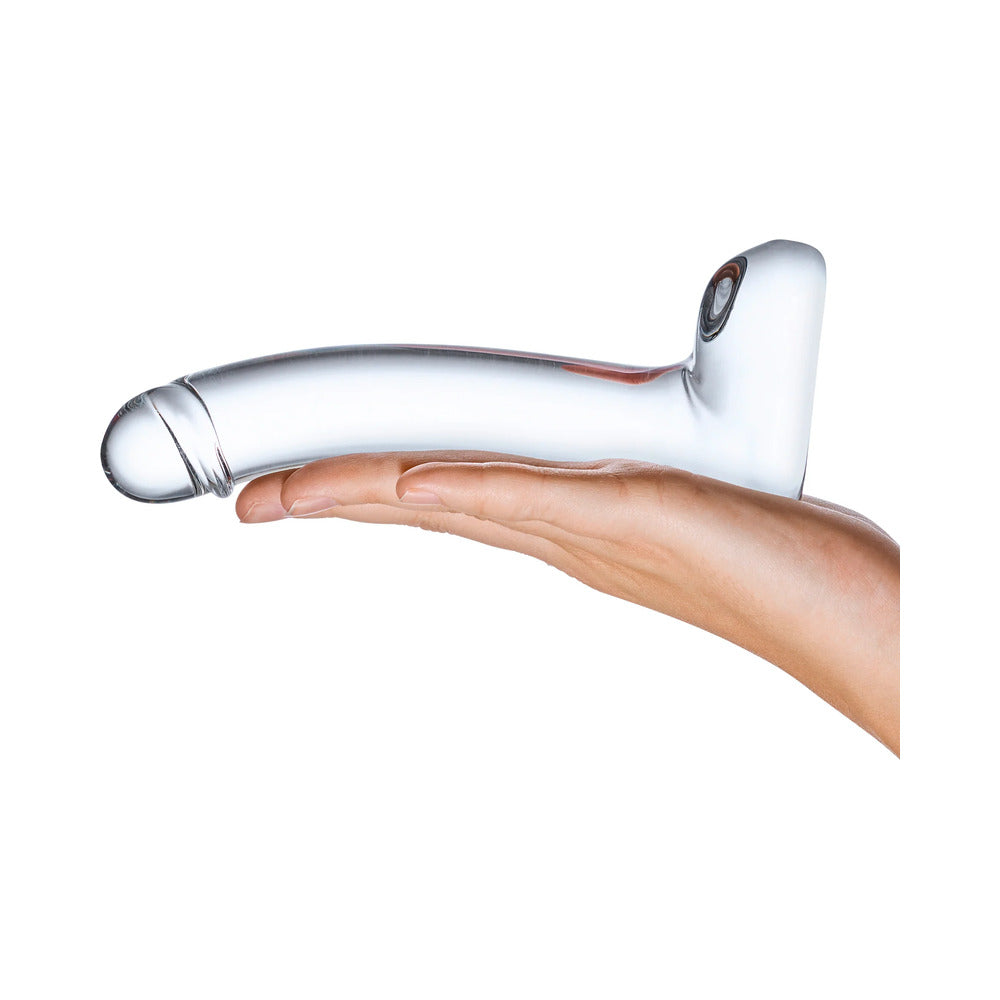 Glas 7" Realistic Curved Glass G-Spot Dildo