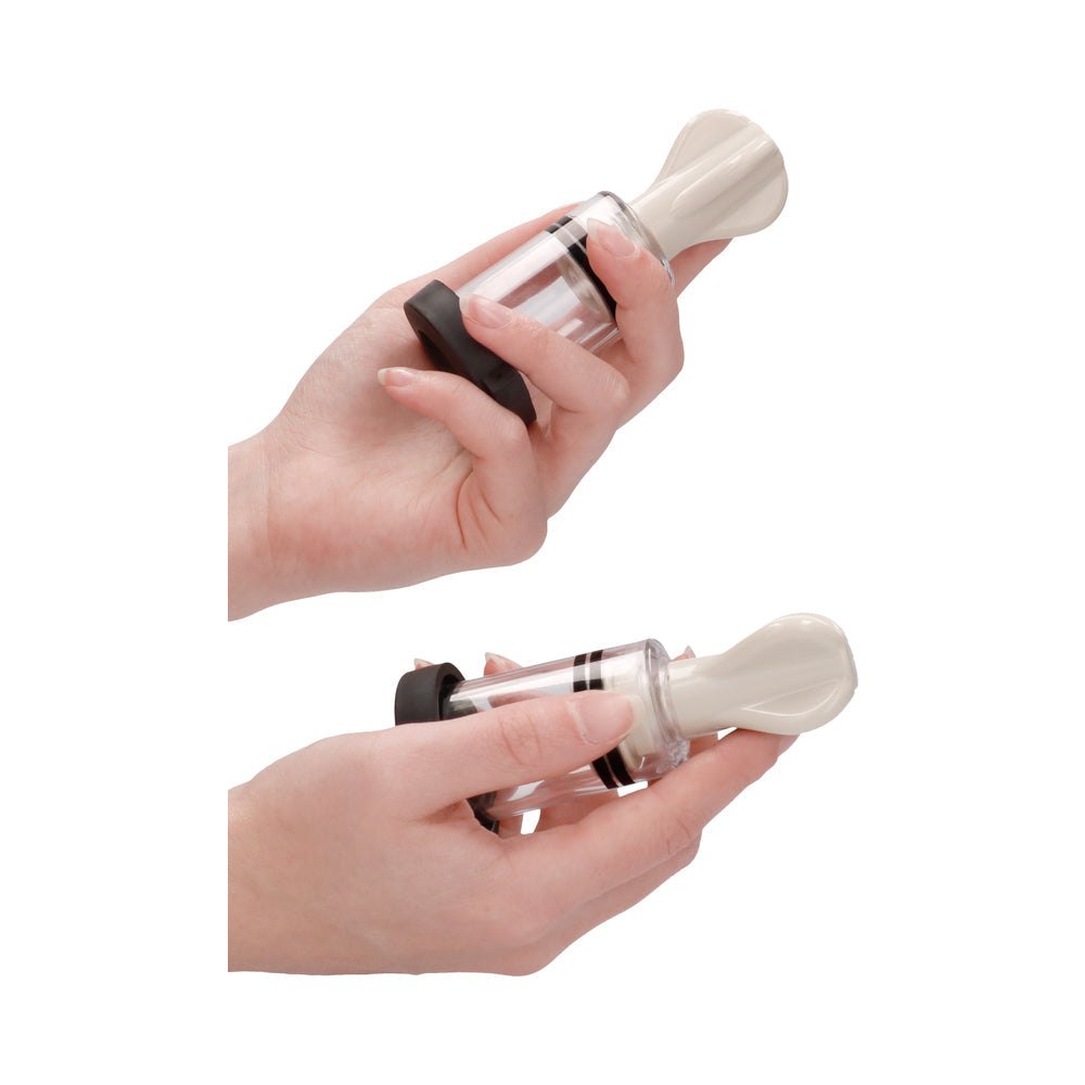 Shots Electroshock Nipple Suckers - Clear