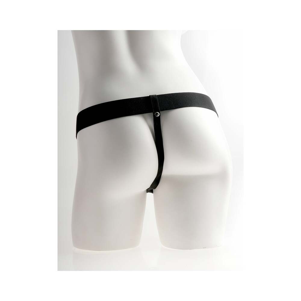 Fetish Fantasy Series 6" Hollow Rechargeable Strap On w/Balls - Tan