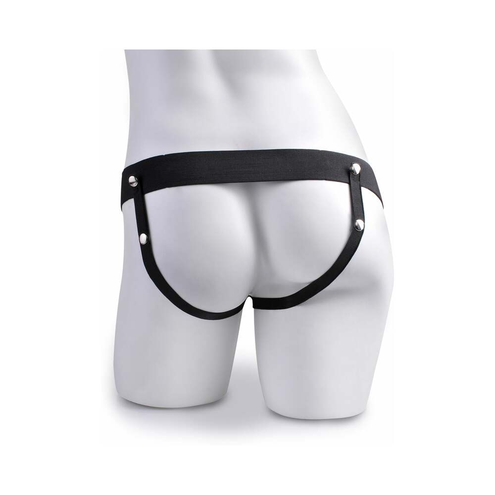 Fetish Fantasy Series 8" Hollow Rechargeable Strap On w/Remote - Brown