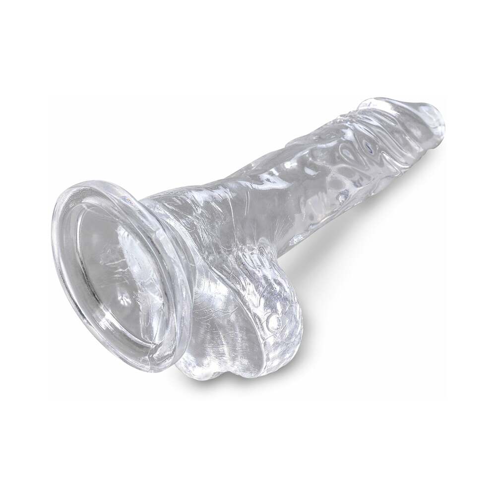 King Cock Clear 4" Cock w/Balls