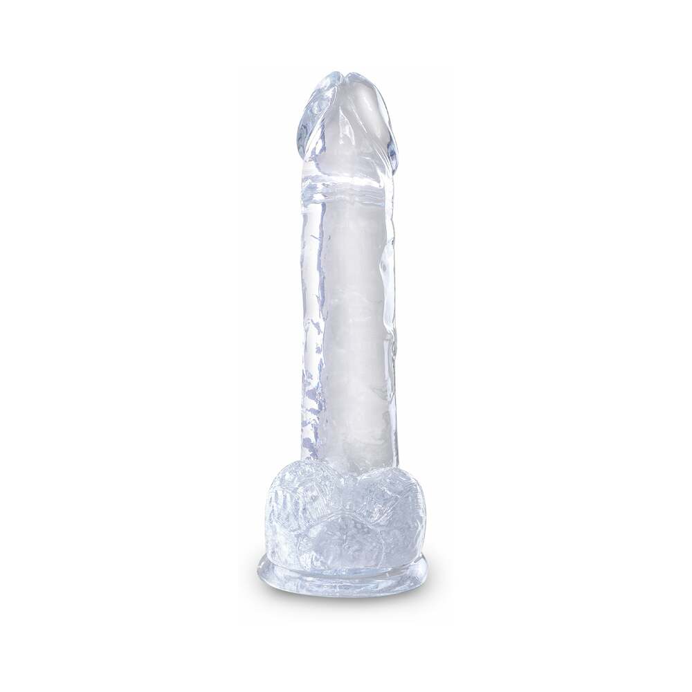 King Cock Clear with Balls 7"