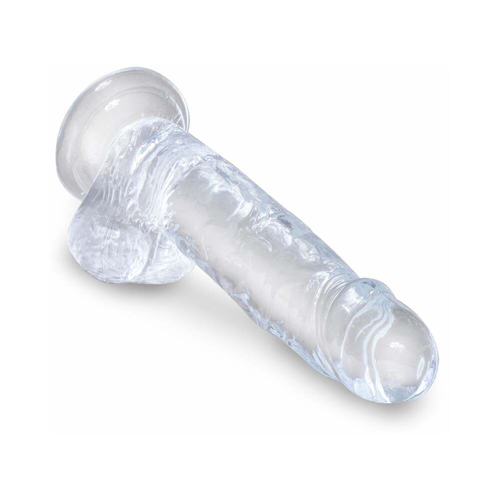 King Cock Clear with Balls 7"