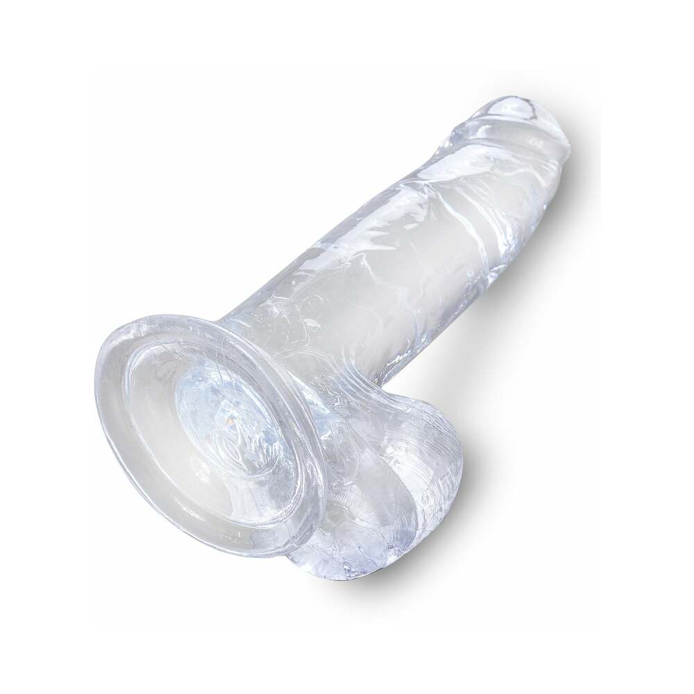 King Cock Clear with Balls 7"