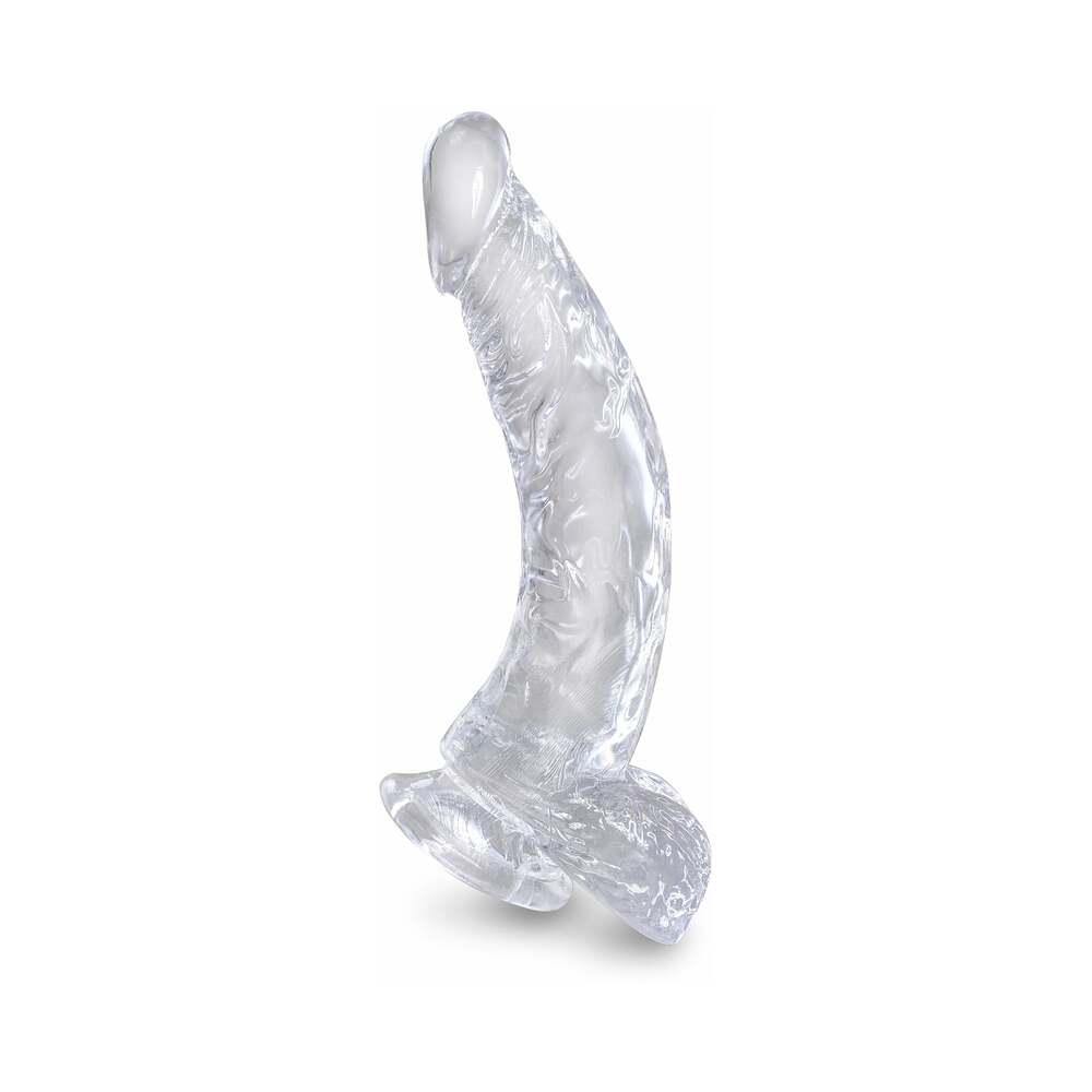 King Cock Clear with Balls 7.5"