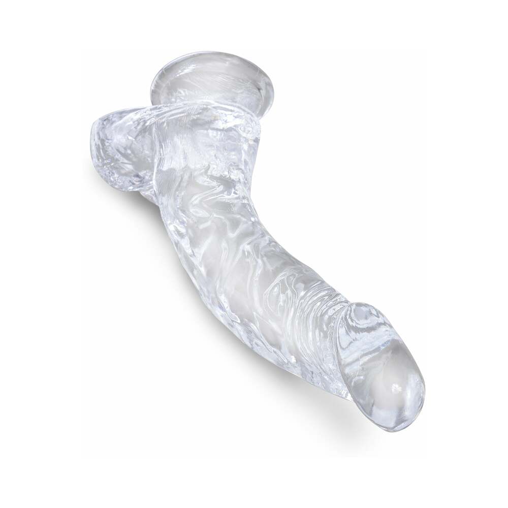 King Cock Clear with Balls 7.5"