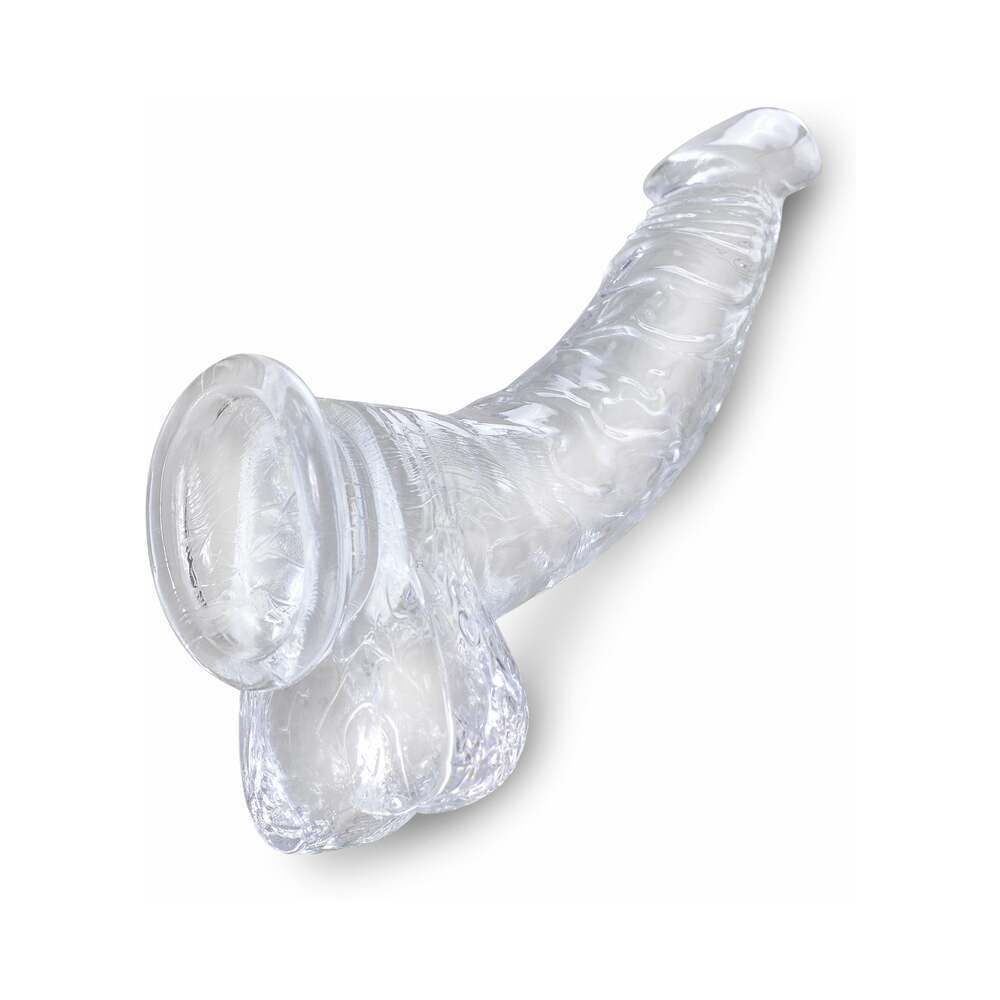 King Cock Clear with Balls 7.5"