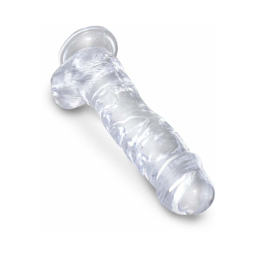 King Cock Clear 8" Cock w/Balls