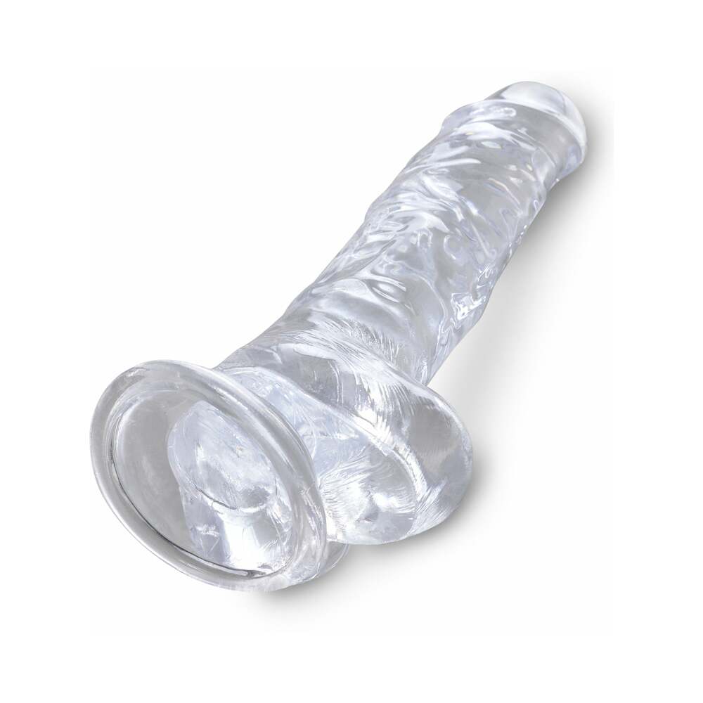 King Cock Clear 8" Cock w/Balls